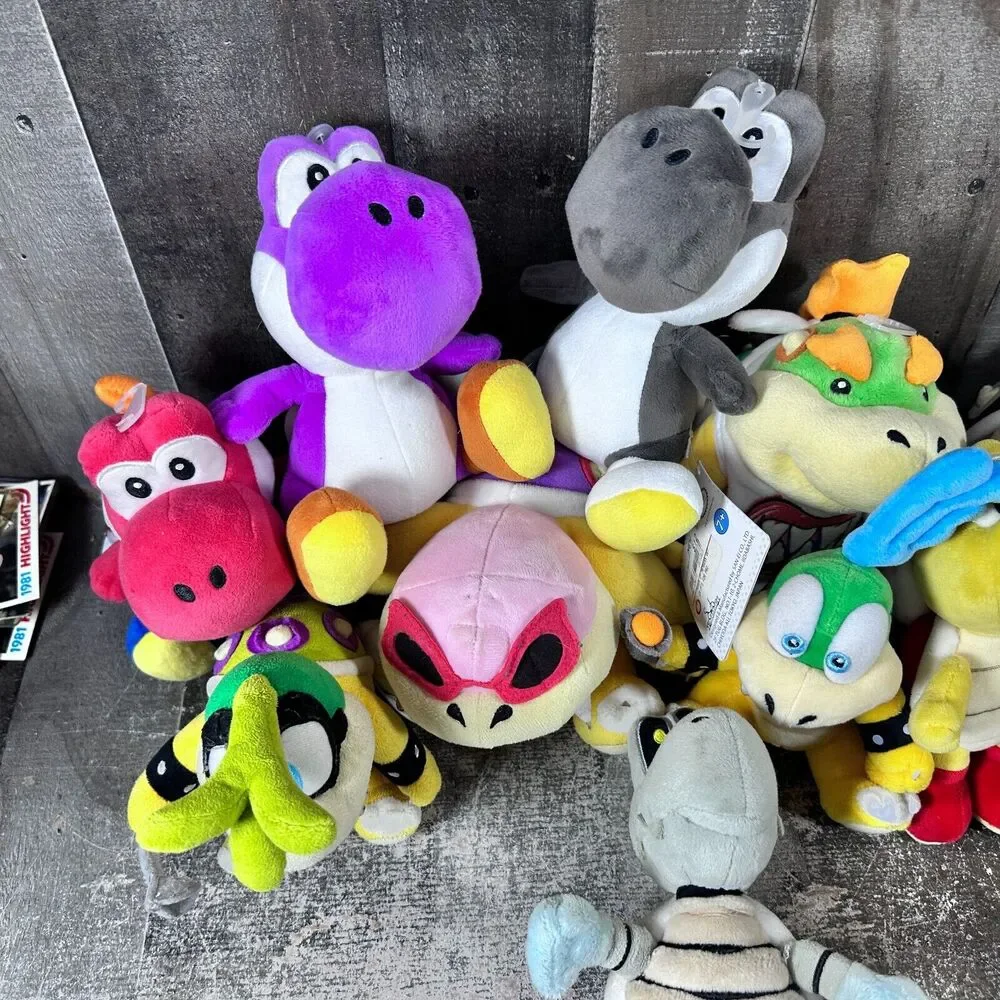 Super‎ Mario All Star Collection Koopalings Plush Lot Yoshi